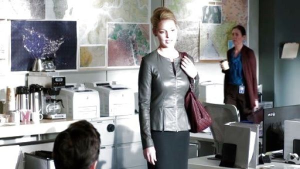 Charleston Tucker's Anasta Leather Peplum Jacket on State of Affairs