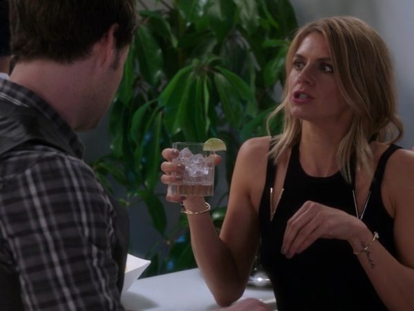Chelsea's Euro Embellished Cutout Sheath Dress on The Mindy Project