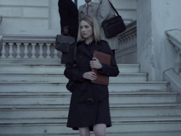 Christina Gallagher's Mid Length Cotton Gabardine Trench Coat on House of Cards