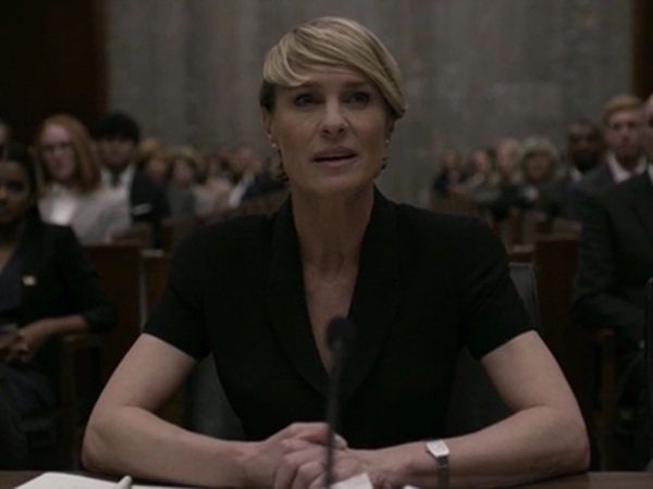 Claire Underwood's Belted Top on House of Cards
