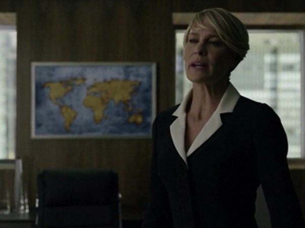 Claire Underwood's Contrast Lapel Blazer (Similar Style Pictured) on House of Cards