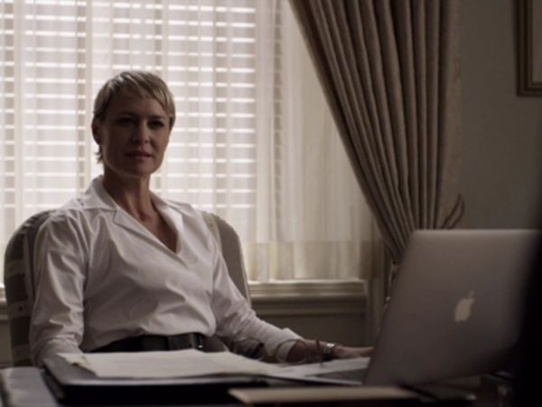 Claire Underwood's Susannah Wrap Shirt on House of Cards