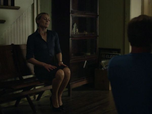 Claire Underwood's Tailored Non-Iron Sateen Shirt on House of Cards