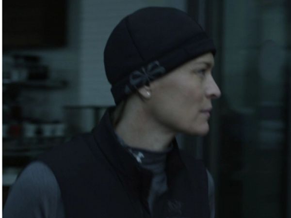 Claire Underwood's The Coldgear Fitted Mock Turtleneck on House of Cards