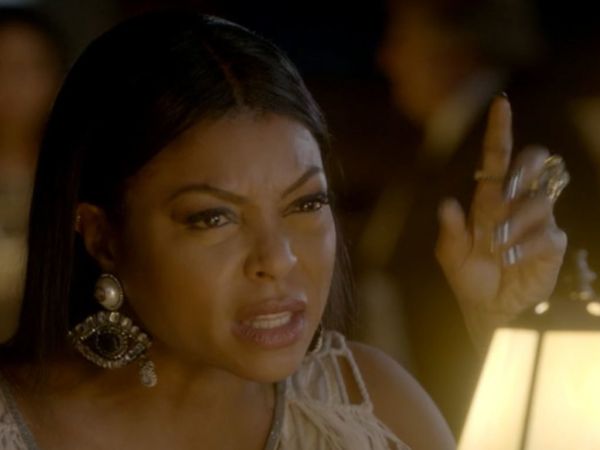 Cookie Lyon's Gold-plated, Swarovski crystal and faux pearl clip earrings on Empire