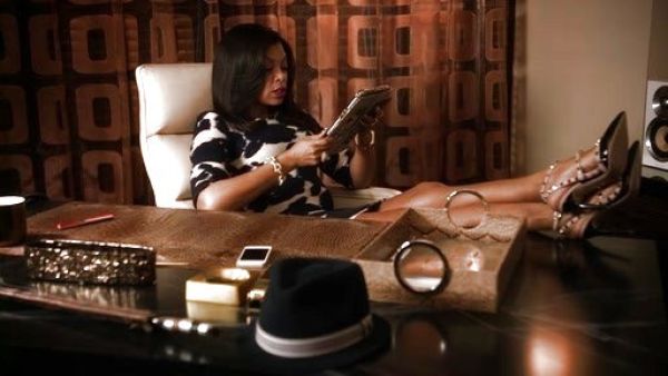 Cookie Lyon's Leila Dark Navy Fitted Floral Print Dress on Empire