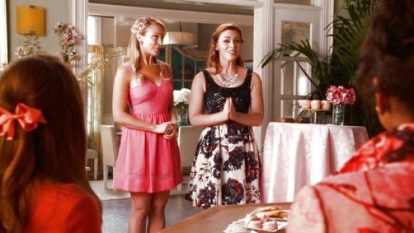 Crickett's Lace Inset Crepe Fit & Flare Dress on Hart of Dixie