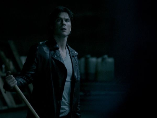 Damon Salvatore's Clay Leather Biker Jacket on The Vampire Diaries