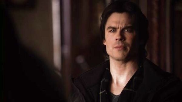 Damon Salvatore's Saxxon® Wool Windowpane Scarf on The Vampire Diaries