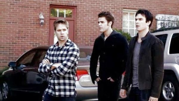 Damon Salvatore's Zip-Front Suede Jacket on The Vampire Diaries