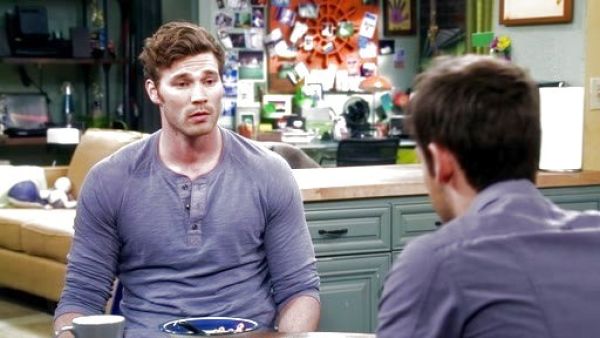 Danny Wheeler's Raglan Sleeve Slub Cotton Henley on Baby Daddy