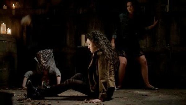 Davina Claire's Lace Overlay Dress on The Originals