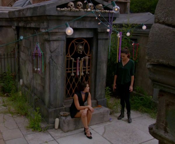 Davina Claire's Lace-Up Flats on The Originals