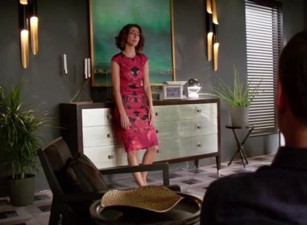 Delia Bonai's Midi Dress in Jungle Orchid Print on Girlfriends' Guide to Divorce