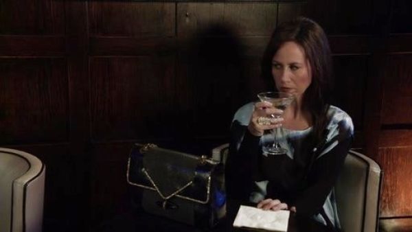 Diana Trout's Zahara Patchwork Snake Shoulder Bag, Lapis on Younger