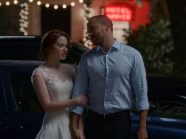 Dr. April Kepner's Waking Up A Line Gown on Grey's Anatomy