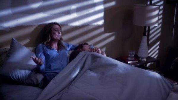 Dr. Meredith Grey's Collection cashmere zip-front hoodie on Grey's Anatomy