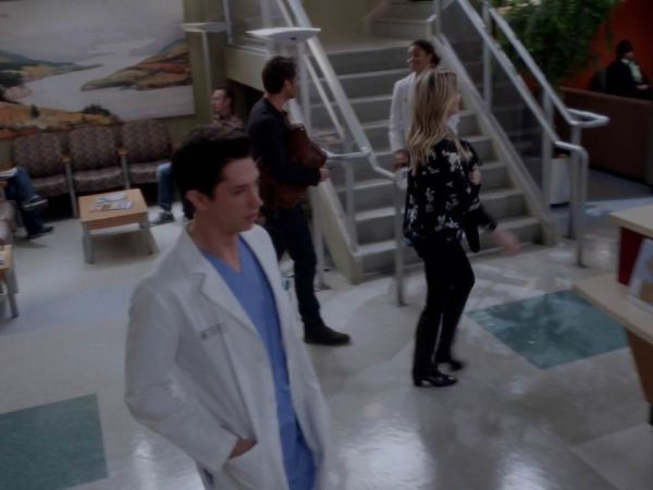 Dr. Meredith Grey's Floral Print Blouse on Grey's Anatomy