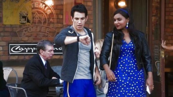 Dr. Mindy Lahiri's dawson cyber cheetah/leopard-print dress on The Mindy Project