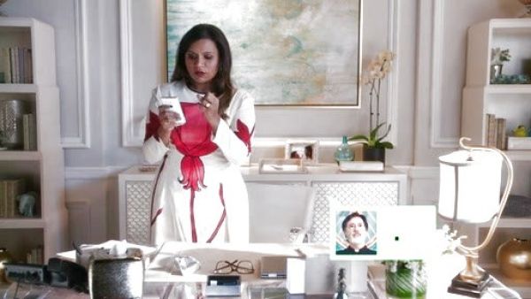 Dr. Mindy Lahiri's Floral Print Crepe Dress on The Mindy Project