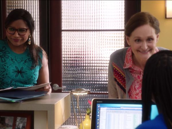 Dr. Mindy Lahiri's Flower-Motif Dress on The Mindy Project