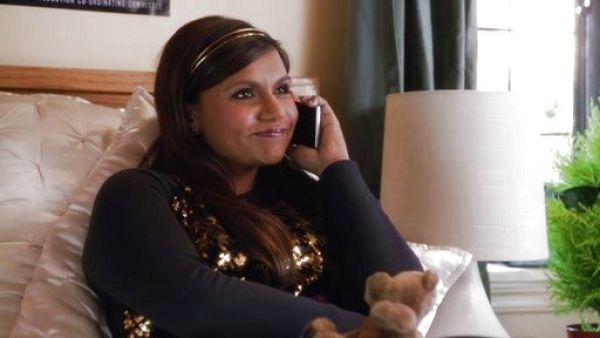 Dr. Mindy Lahiri's Houndstooth Sequin Front Top on The Mindy Project