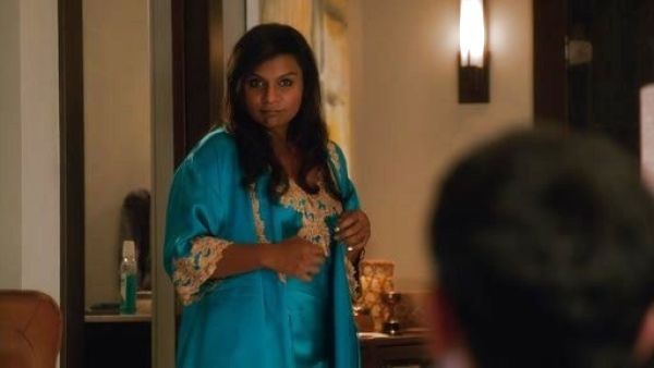 Dr. Mindy Lahiri's Maison Satin Chemise on The Mindy Project