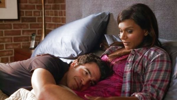 Dr. Mindy Lahiri's Michaela Plaid Button-Down Blouse on The Mindy Project