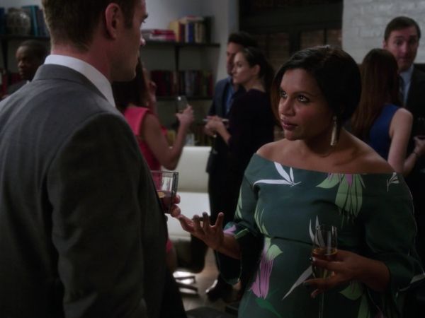 Dr. Mindy Lahiri's SILK BLEND JACQUARD DRESS on The Mindy Project