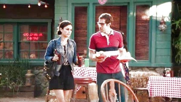 Dr. Zoe Hart's 'Fracine' Lace Up Batik Print Top on Hart of Dixie