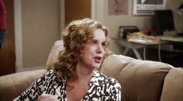 Elaine Green's Cluster Bead Strapless Dress on How To Live With Your Parents (For the Rest of Your Life)