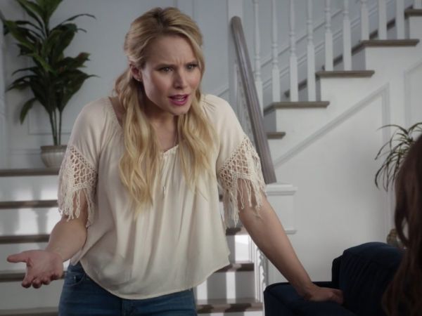 Eleanor Shellstrop's Crochet Fringe Off the Shoulder Top on The Good Place