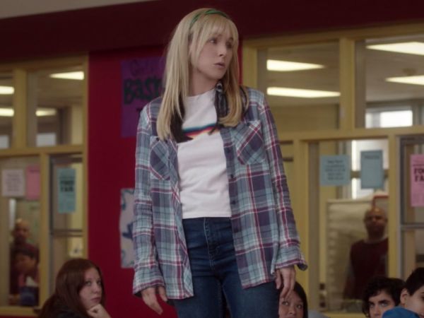 Eleanor Shellstrop's Plaid Utility Shirt on The Good Place