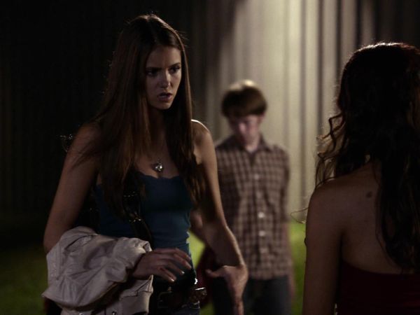 Elena Gilbert's Blue Lace Tank on The Vampire Diaries