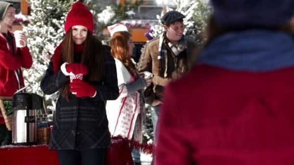 Elena Gilbert's Plaid Toggle Front Coat with Removable Hood on The Vampire Diaries