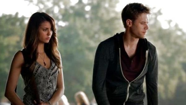 Elena Gilbert's Printed Racerback Tank on The Vampire Diaries
