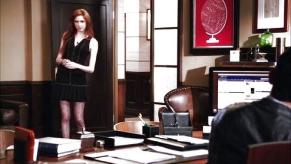 Eliza Dooley's Pleated Stud Dress on Selfie