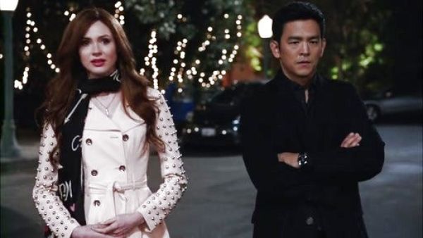 Eliza Dooley's Studded Sleeve Flared Trench on Selfie