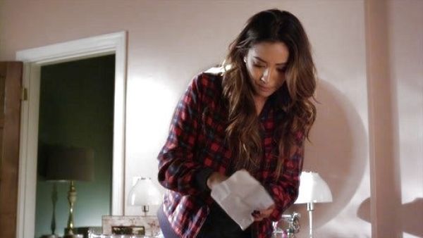 Emily Fields's Abbot Bomber Jacket with Contrast on Pretty Little Liars