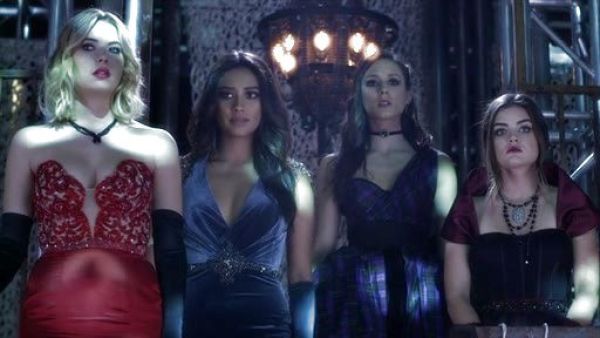 Emily Fields's Beaded Velvet Gown on Pretty Little Liars