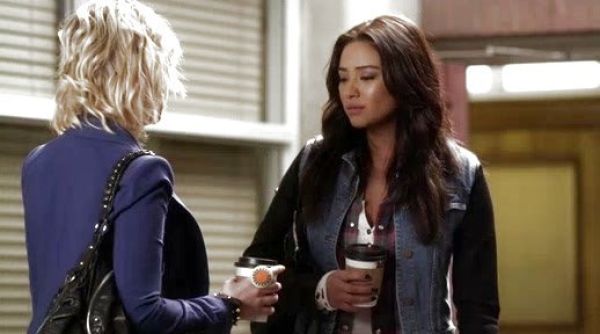 Emily Fields's Coated Denim Jacket on Pretty Little Liars