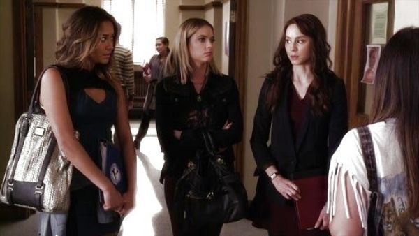 Emily Fields's Sports Trim Bodycon Dress on Pretty Little Liars