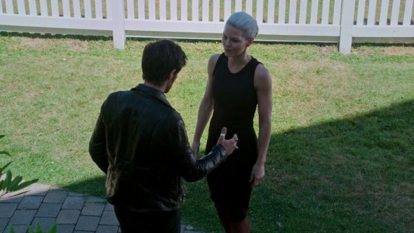 Emma Swan's Black James Perse Dress on Once Upon A Time