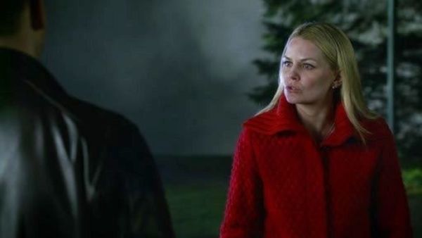 Emma Swan's Diamond Quilted Cardigan on Once Upon A Time 
