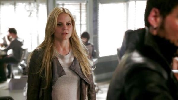 Emma Swan's Lightweight Cashmere Striped Tee on Once Upon A Time 