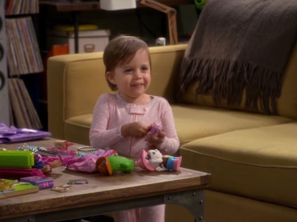 Emma Wheeler's Pink Polka Dot Onesie on Baby Daddy