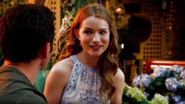 Emma's Cambria Printed Halter Dress on Royal Pains