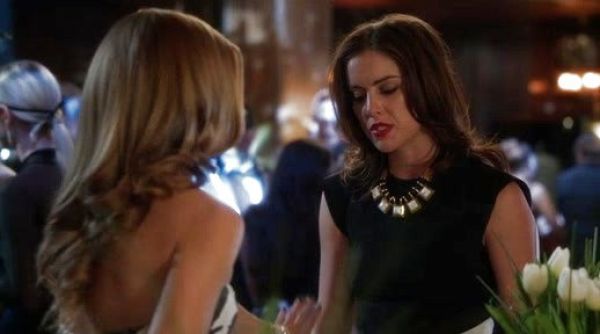 Erin Silver's Color Block Dress on 90210