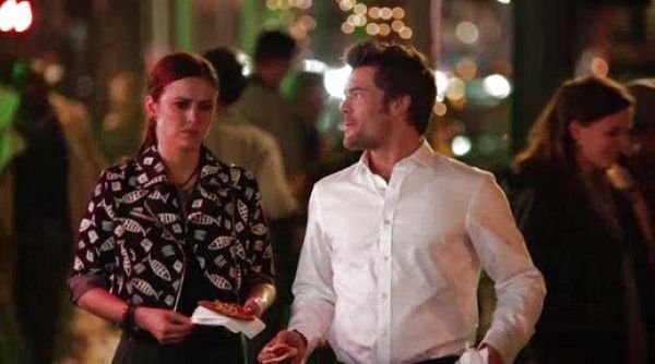 Erin Silver's Fish Print Moto Jacket on 90210