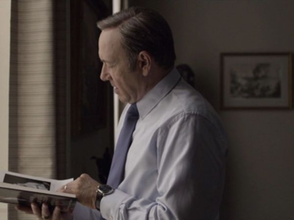 Frank Underwood's Portofino Hand-Wound Eight Days Watch on House of Cards